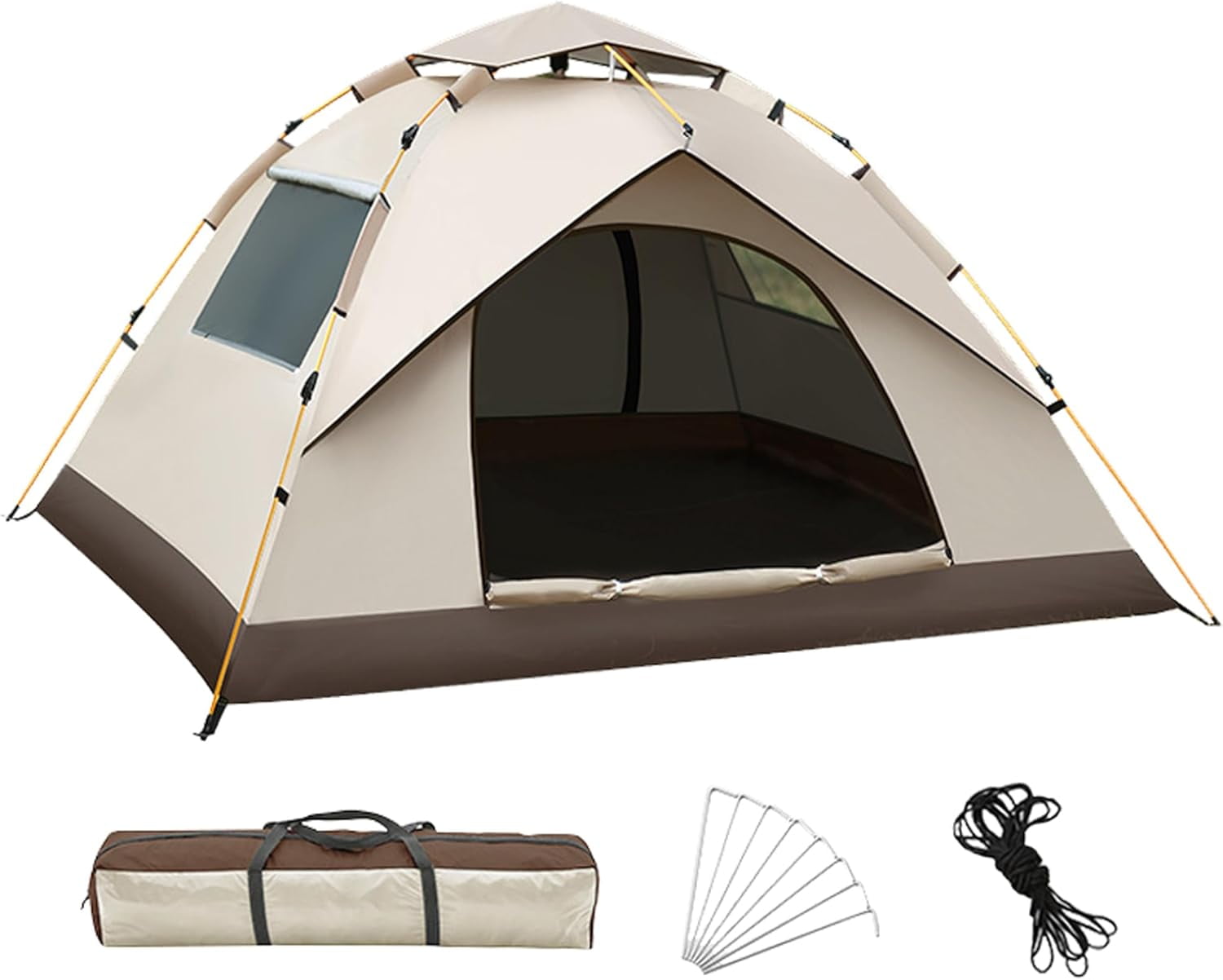 Pop Up Tent Automatic Tent Camping Tent 3 Person Tent Dome Tent Family Tent for Party Camping Climbing Traveling