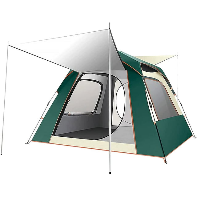 Pop Up Tents for Camping, 2/3/4/5 Person Family Cabin Tents, Waterproof, Double Layer, Big Tent for Outdoor,Picnic,Camping,Family,Friends Gathering