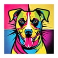 thumbnail image 1 of Pop art dog's face - Digital Art Pop Art Dog Modern Art Illustration Animal Geometric Unframed Wall Art Print 24 x 24 inches, 1 of 9
