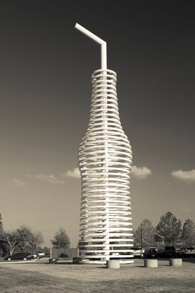 Pop bottle sculpture on Route 66 Arcadia Oklahoma USA Canvas Art - Panoramic Images (24 x 36)