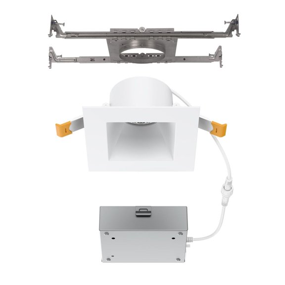 Pop in 12W 1 LED Square NC Frame in Recessed Light/Driver by WAC Limited - R4DSDN2-F9CS
