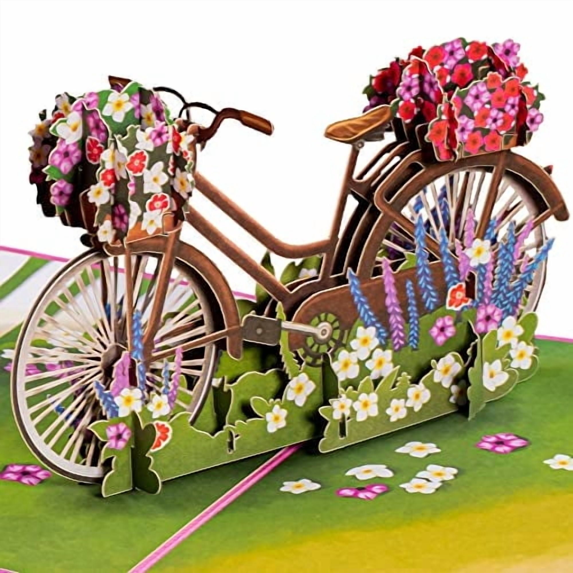 Pop of Art by Paper Love 3D Bike Pop Up Greeting Card - 5" x 7" Cover ...