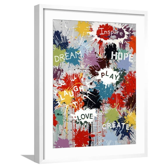 Art.com Pop of Inspiration Giclee Print by Sydney Edmunds, White Frame Wall Art, 23" x 29"