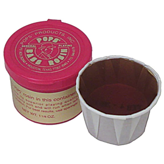 Pop's Bass Rosin, Pops, Bass, Amber, 2.00" x 2.00" x 2.00"