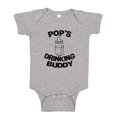 thumbnail image 1 of Pop's Drinking Buddy Baby Bodysuit One Piece NB Athletic Heather, 1 of 3