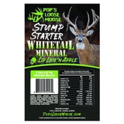 Pops Loose Moose Whitetail Deer Mineral Stump Starter Lip Lickn Apple 5lb