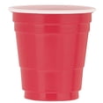 thumbnail image 1 of Unique Mini Party Cup Shot Glasses 2 oz Red (Pack of 10), 1 of 6