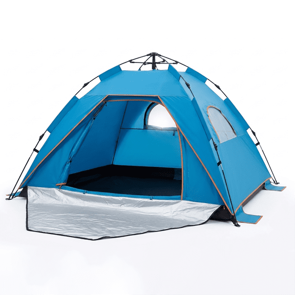 Pop up Beach Tent, 2-3 Person Portable Sun Shelter with UV 50+ Protection for Seaside and Picnic, Sky Blue