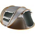 thumbnail image 1 of Pop up Camping Tent for 4-5 Person Tent Waterproof Instant Easy Setup Family Tent for Camping Hiking Climbing Traveling Khaki, 1 of 11