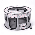 thumbnail image 1 of Pop up Dog Playpen, Foldable Portable Pet Playpen for Dogs Cats Puppies Rabbits Chickens, Pet Tent for Indoor Outdoor Travel Camping, 1 of 7
