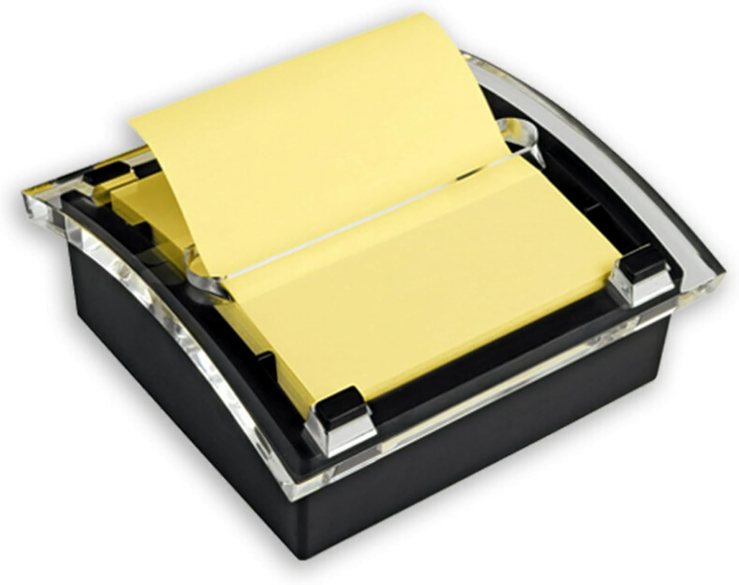 Desktop Note Roll Pop-up Notes Dispenser, Organizes Desk & Keeps Notes Nearby, Black Base ...