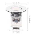 thumbnail image 1 of Pop-up Sink Stopper Basin Stopper Washbasin Stopper Bathroom Sink Stopper, 1 of 7