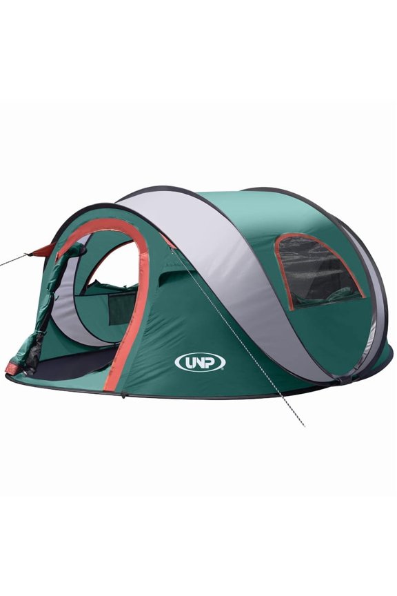 Pop-up Tent, 3 Person Camping Tent, Instant Portable Beach Tent, Easy Pop Up Shade Tents 2 Doors for Camping Hiking & Traveling with Carrying Bag