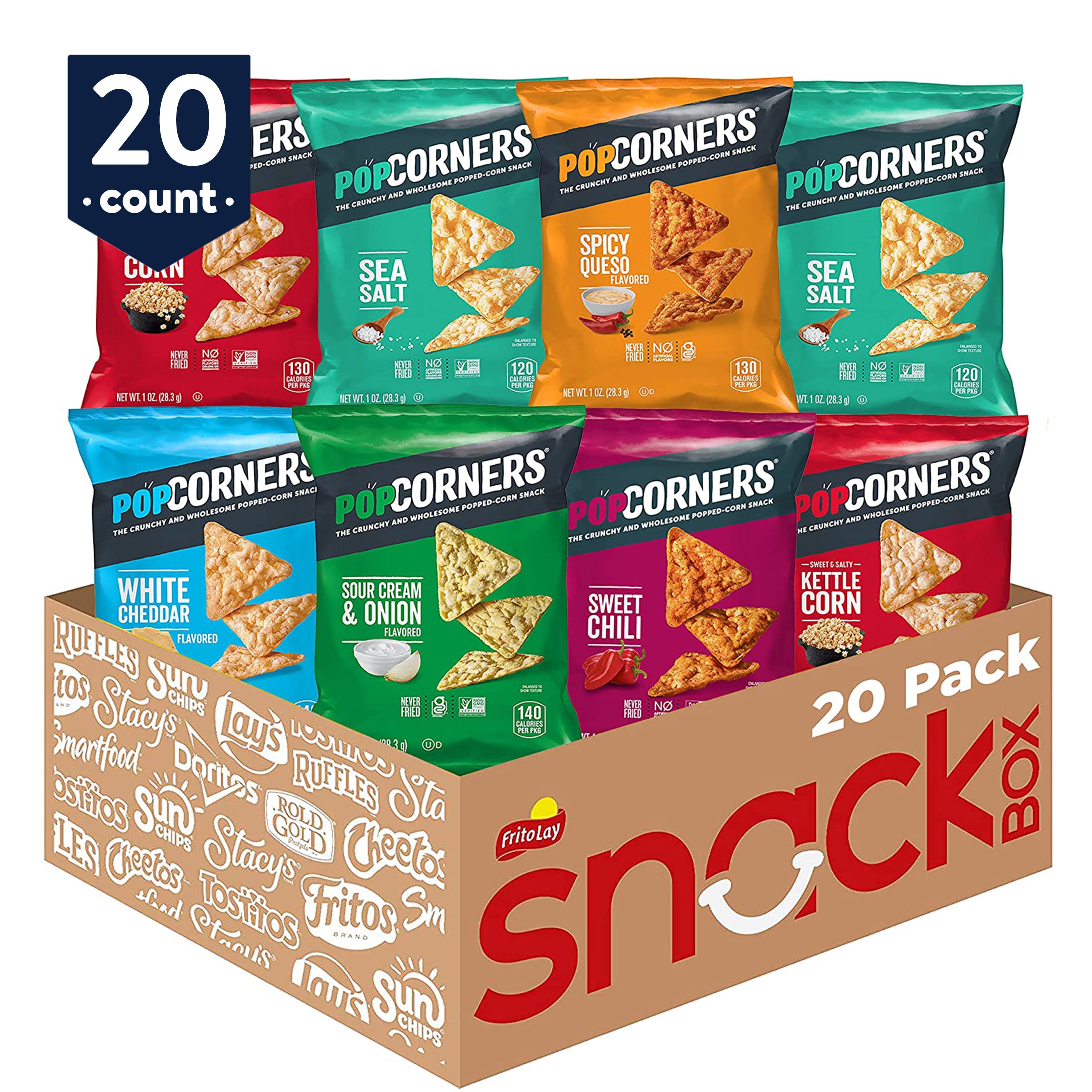 PopCorners Gluten Free Individual Popped Corn Chips Sea Salt Variety PopCorners Gluten Free Individual Popped Corn Chips Sea Salt Variety