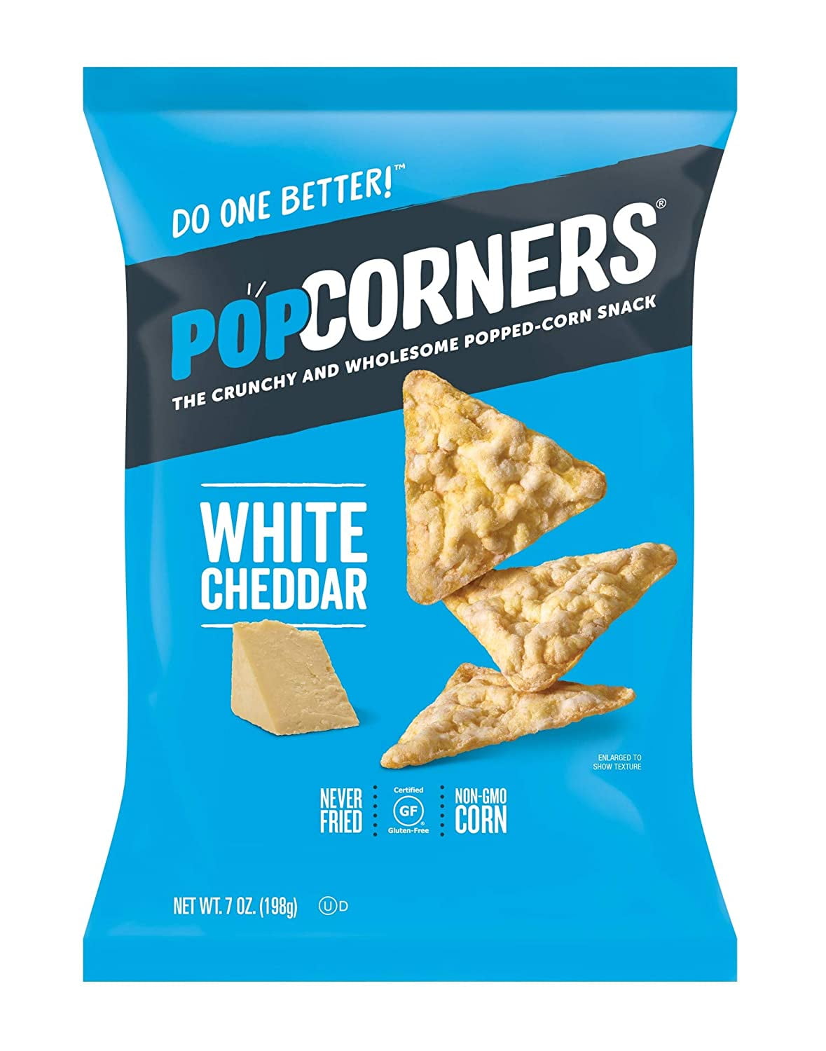 PopCorners Gluten Free Popped Corn Snacks White Cheddar 4 Pack 7 oz PopCorners Gluten Free Popped Corn Snacks White Cheddar 4 Pack 7 oz