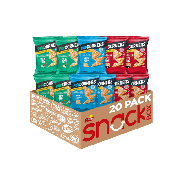 PopCorners Popped Corn Snacks 3 Flavor Variety Pack Kosher 20 Count 1 Ounce