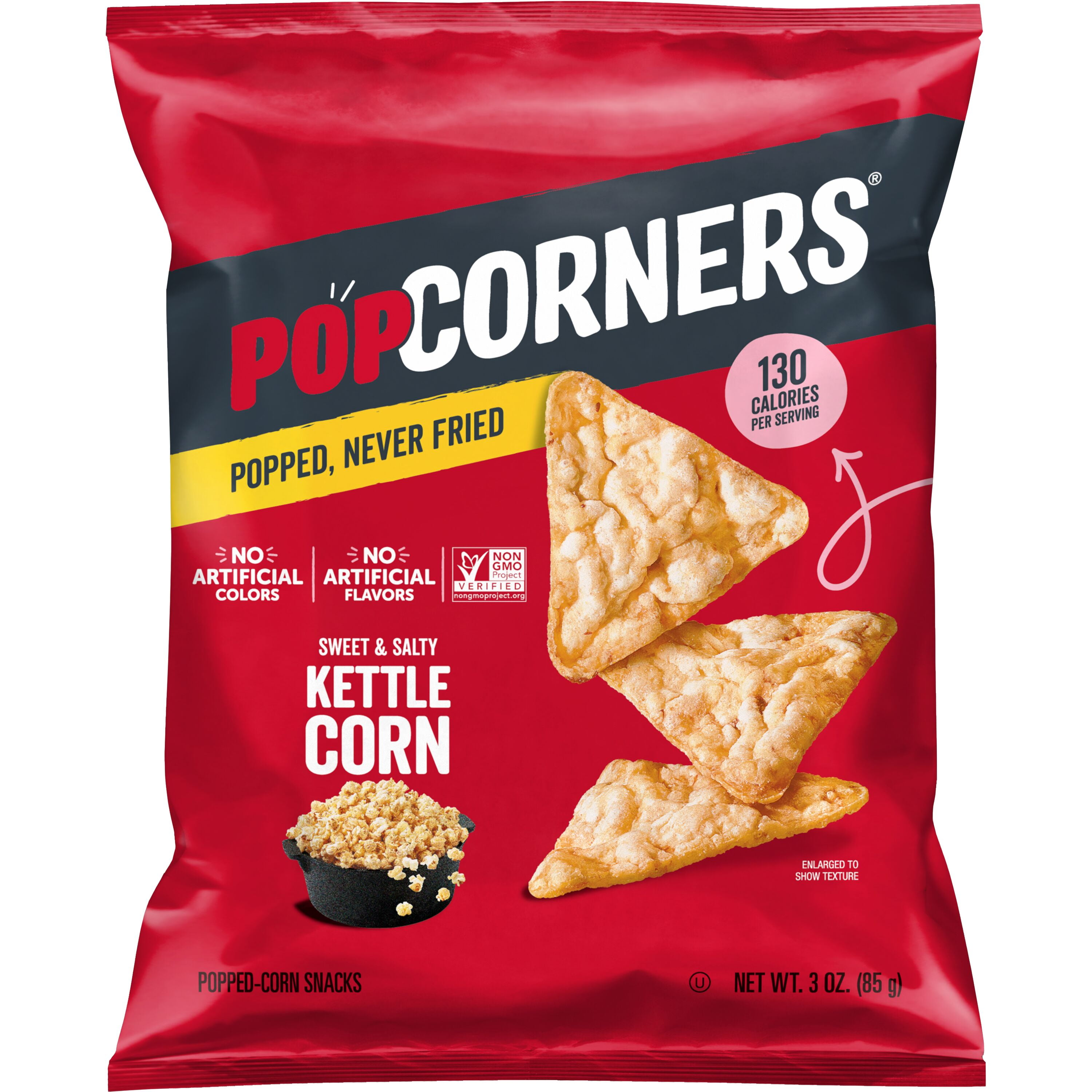 PopCorners ポップコーナーズ ポップコーンスナック [ケトルコーン] グルテンフリー 1オンス（20個入り）Kettle Corn PopCorners Sweet & Salty Kettle Corn Snack Chips, Gluten-Free, Non