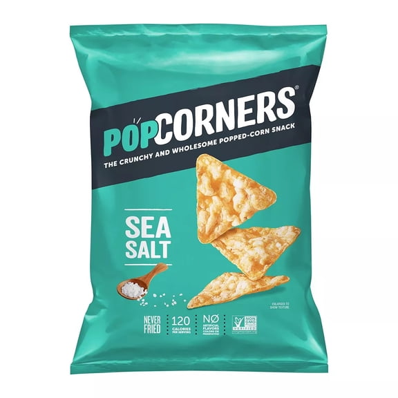 PopCorners Popped Corn Snacks Sea Salt 18 Oz