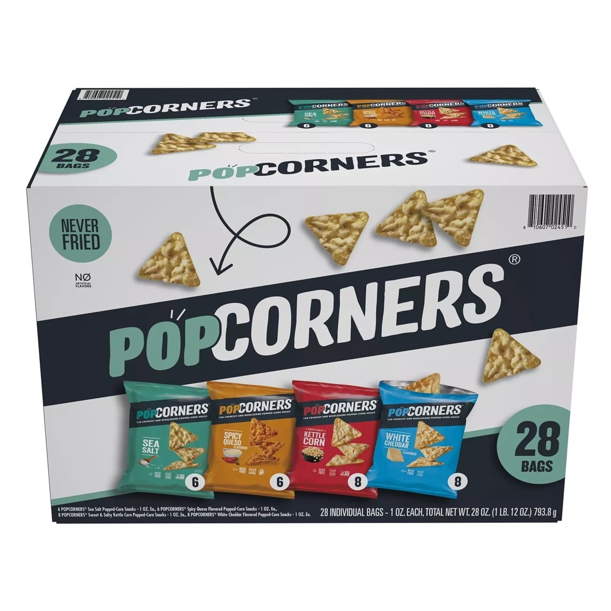 PopCorners Popped Corn Snack Chips Variety Pack (28 Count) Walmart com PopCorners Popped Corn Snack Chips Variety Pack (28 Count) Walmart com