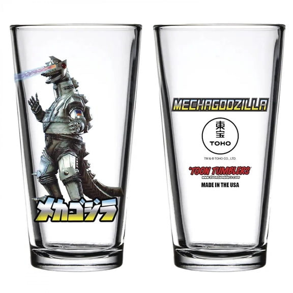 Godzilla 872553 Mechagodzilla Space Beams Pint Glass