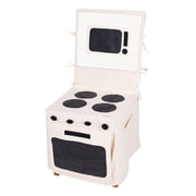 PopOhVer Pretend Play Kitchen Stove Play Set - Innovative Canvas Design Chair Cover