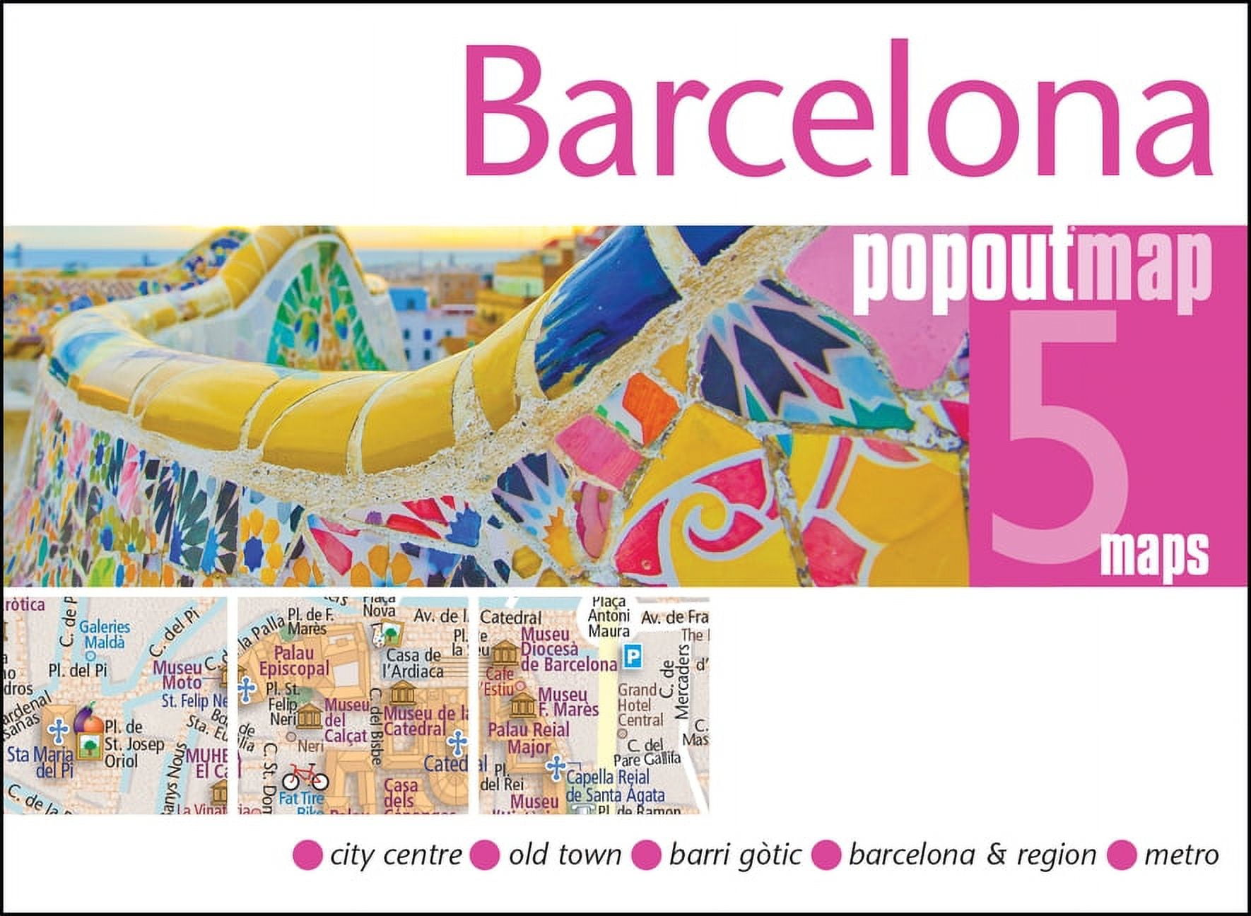 Popout Maps Barcelona Popout Map, (Paperback) - Walmart.com
