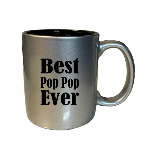 PopPop Coffee Mugs, Best Pop Pop Ever 11oz Ceramic Coffee Cup Teacup with Handle, Funny Birthday Gifts