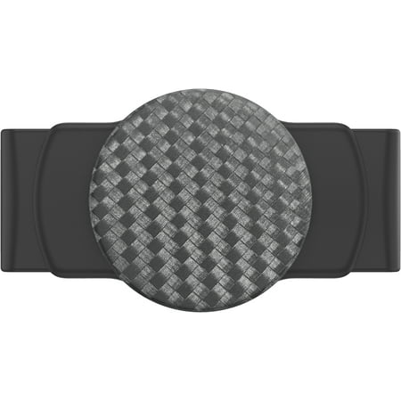 PopSockets - PopGrip Slide Stretch Cell Phone Grip and Stand for Most Cell Phone Cases - Carbonite Weave