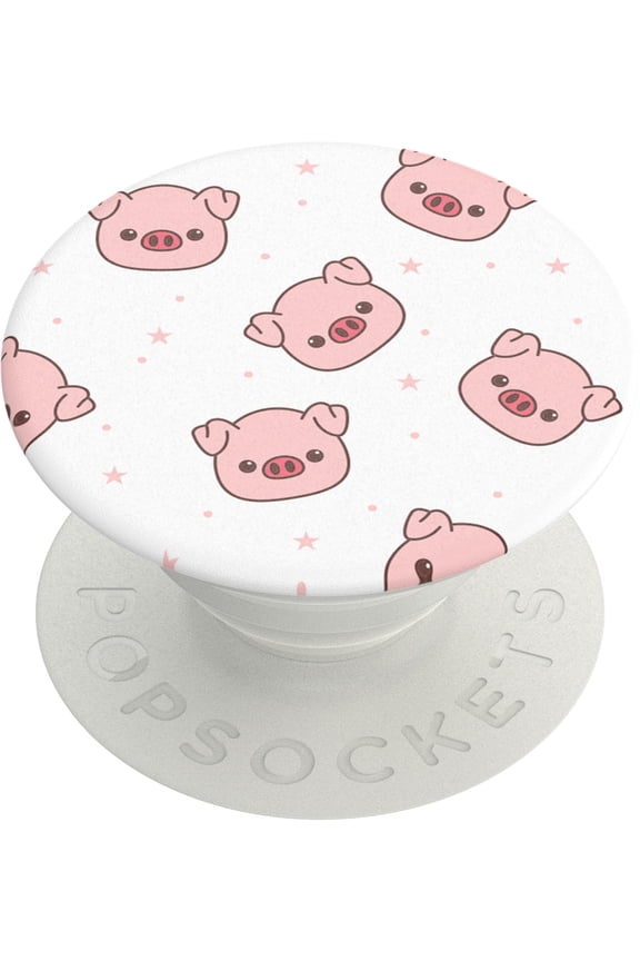 Adhesive Phone Grip with Expandable Kickstand and Swappable Top - Oinklettes