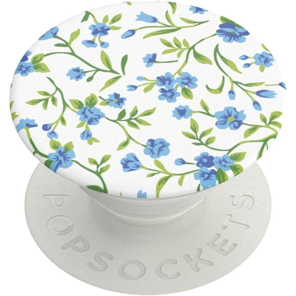 PopSockets Adhesive Phone Grip and Kickstand with Swappable Top - Blue Ditsy