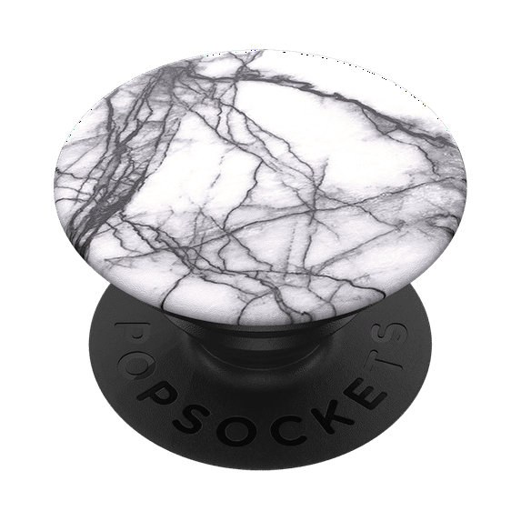 PopSockets Adhesive Phone Grip with Expandable Kickstand and swappable top - Dove White Marble