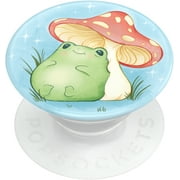 PopSockets Adhesive Phone Grip with Expandable Kickstand and swappable top- Green Sleepy Frog