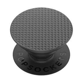 PopSockets Adhesive Phone Grip, Holder, Phone Stand, Black - Knurled Black