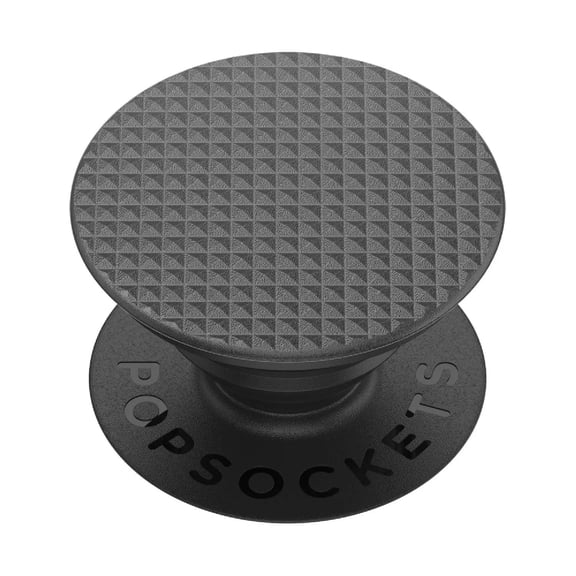 PopSockets Adhesive Phone Grip, Holder, Phone Stand, Black - Knurled Black