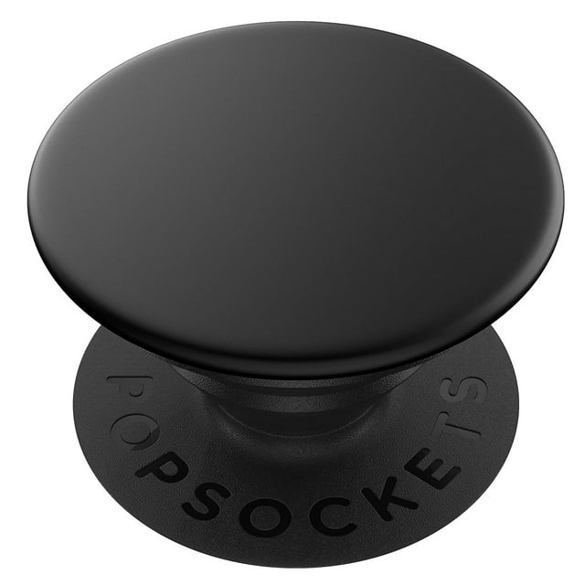 PopSockets Adhesive Phone Grip with Expandable Kickstand and swappable top - PopGrip Black