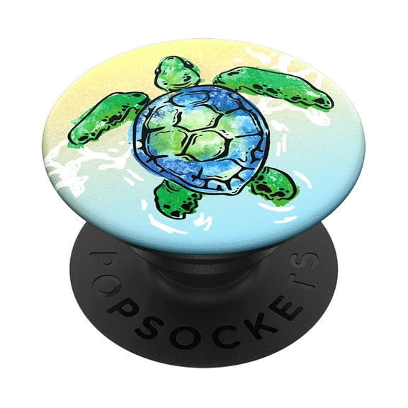 PopSockets Adhesive Phone Grip with Expandable Kickstand and swappable top - Tortuga