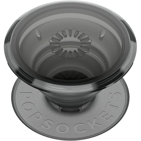 PopSockets Adhesive Phone Grip with Expandable Kickstand and swappable top - Translucent Clear Smoke