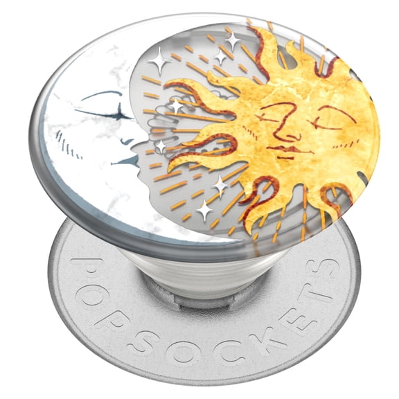 PopSockets Adhesive Phone Grip with Kickstand & Swappable Top - Sun and Moon
