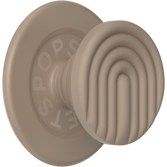 PopSockets PopGrip for MagSafe, Grip and Stand for Phones and Cases, Remove and Reposition, Swappable Top – Curves Latte