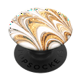 thumbnail image 1 of PopSockets Grip with Swappable Top for Cell Phones, PopGrip Golden Ripple, 1 of 3