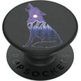 thumbnail interactive-video image 1 of PopSockets Grip with Swappable Top for Cell Phones, PopGrip Howl You Doin, 1 of 9