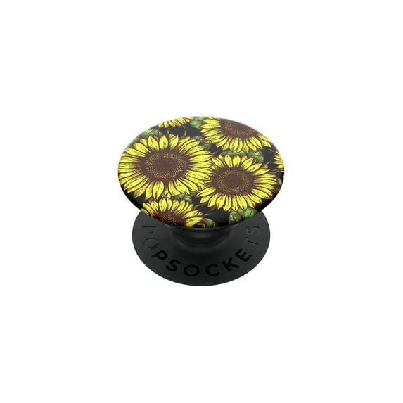 PopSockets Grip with Swappable Top for Cell Phones, PopGrip Sunflower Power