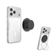 PopSockets Low-Pro Grip for MagSafe Ultra Thin Phone Grip and Stand, Black - Black