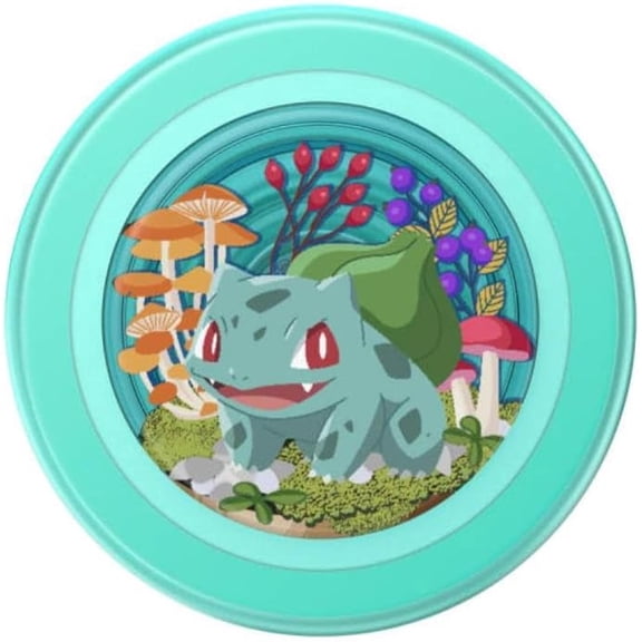 PopSockets Phone Grip for MagSafe, Magnetic Holder, Phone Stand, Pokemon - Bulbasaur Mint