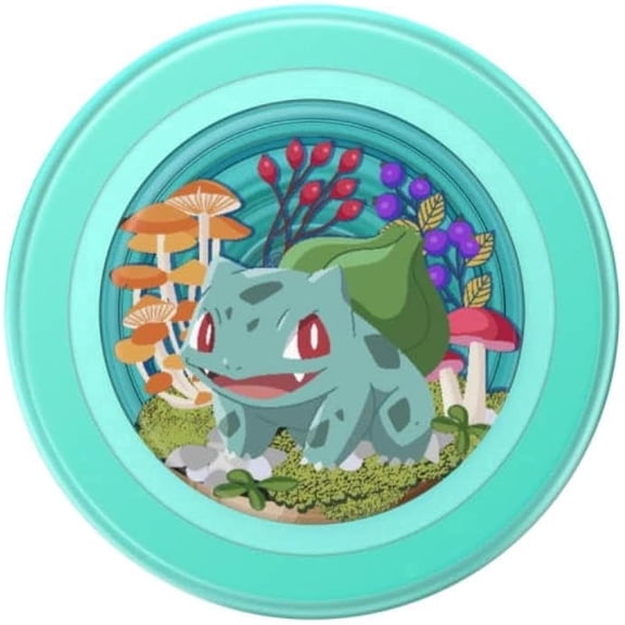 PopSockets Phone Grip for MagSafe, Magnetic Holder, Phone Stand, Pokemon - Bulbasaur Mint