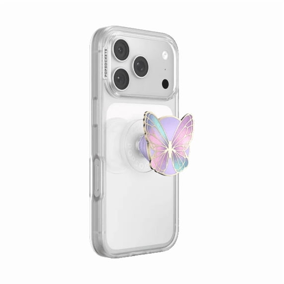 PopSockets Phone Grip for MagSafe, Magnetic Holder, Phone Stand, Butterfly - Butterfly Prisim