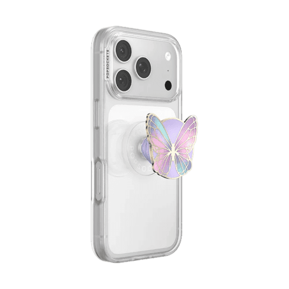 PopSockets Phone Grip for MagSafe, Magnetic Holder, Phone Stand, Butterfly - Butterfly Prisim