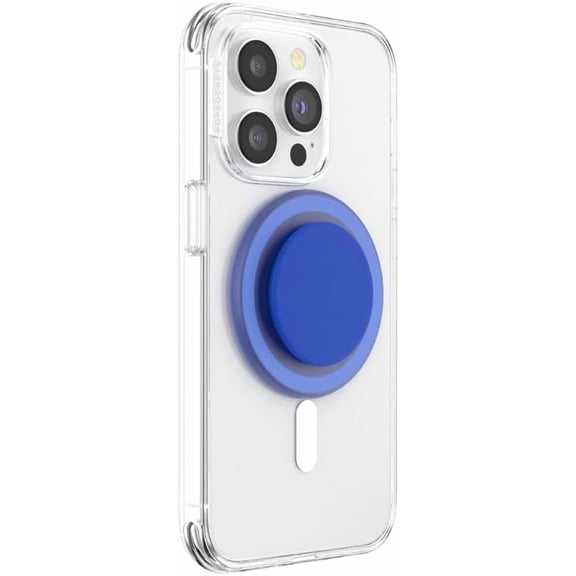 PopSockets Phone Grip for MagSafe, Magnetic Holder, Phone Stand, Blue - Cobalt