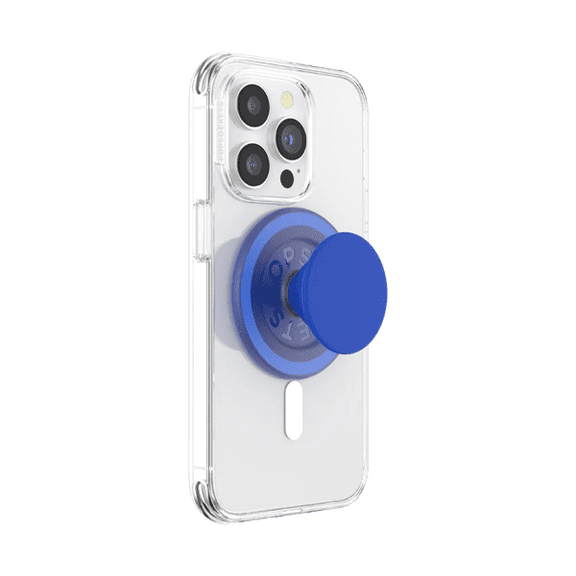 PopSockets Phone Grip for MagSafe, Magnetic Holder, Phone Stand, Blue - Cobalt
