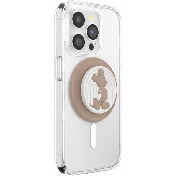 PopSockets Phone Grip for MagSafe, Magnetic Holder, Phone Stand, Disney - Latte Mickey